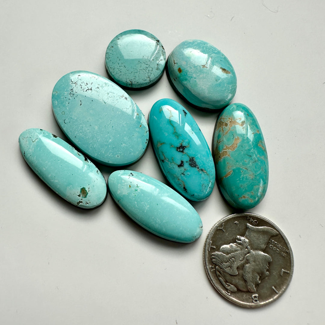 Natural #8 Turquoise Collection 58 carats