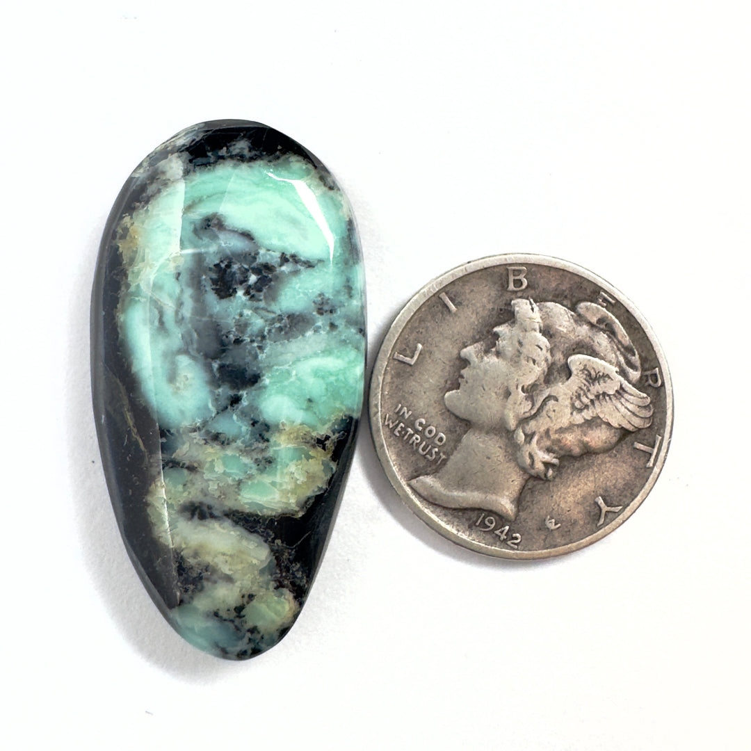 Natural New Lander Variscite cabochon 22 carats