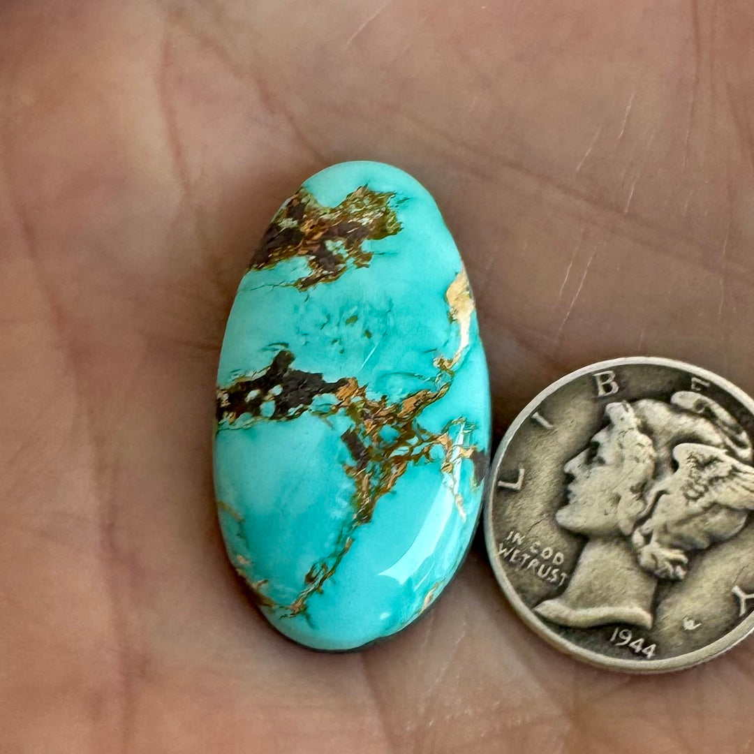 Natural Royston Turquoise Cabochon 21 carats