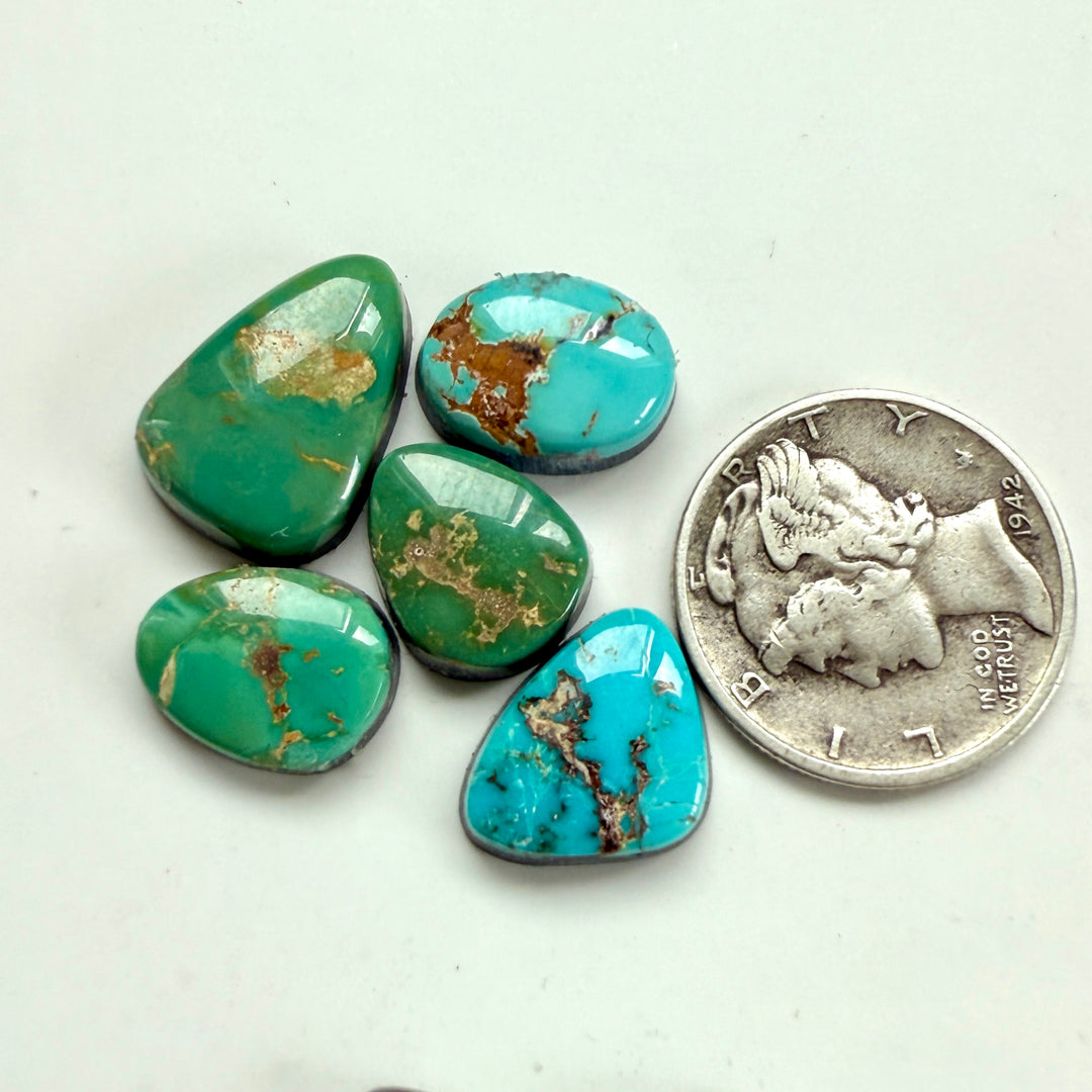 Natural Royston Turquoise collection 17.05 carats