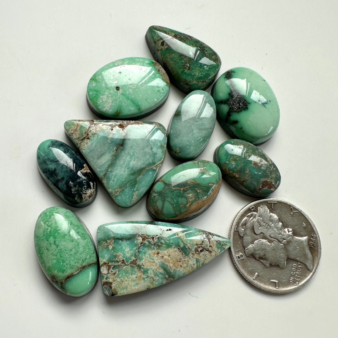 Natural Damele Turquoise and Variscite Collection 84 carats