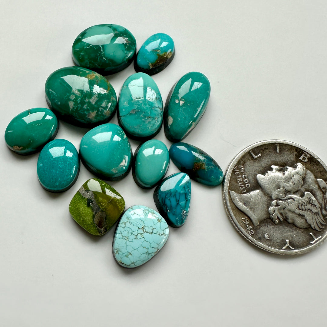 Mixed Turquoise Littles 27 carats