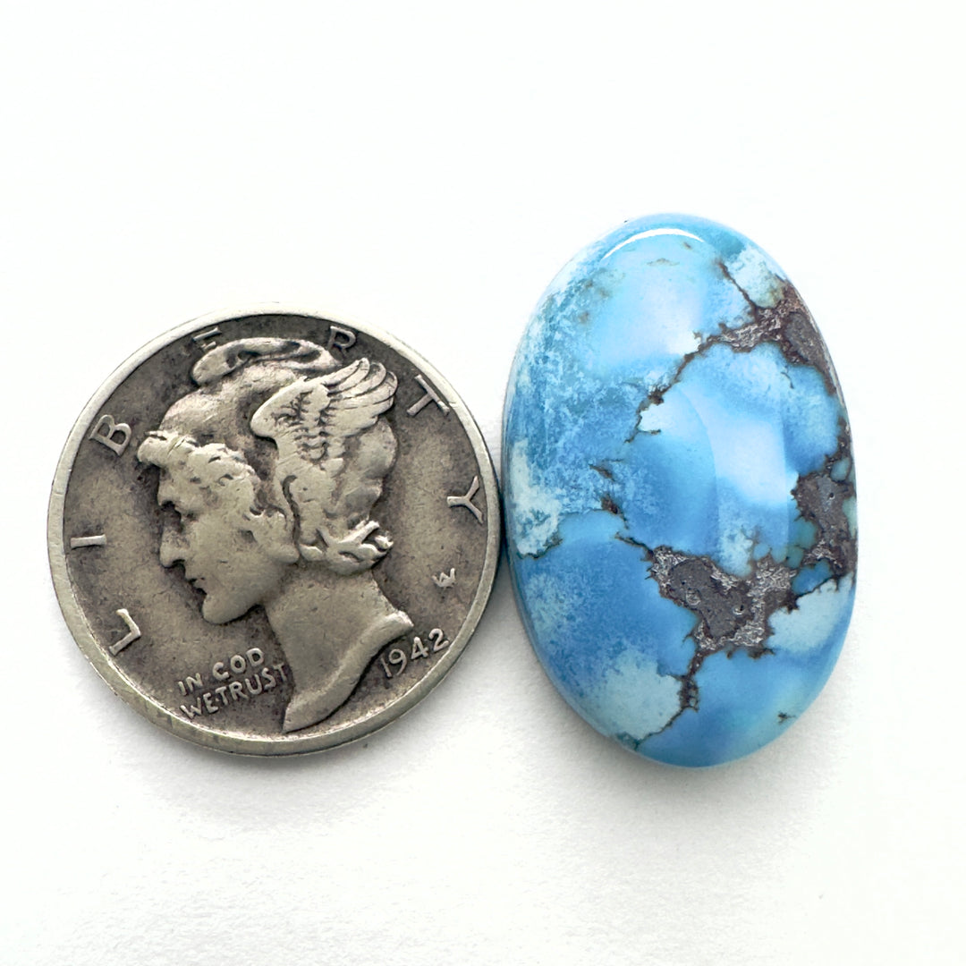 Natural lavender turquoise 12.4 carats