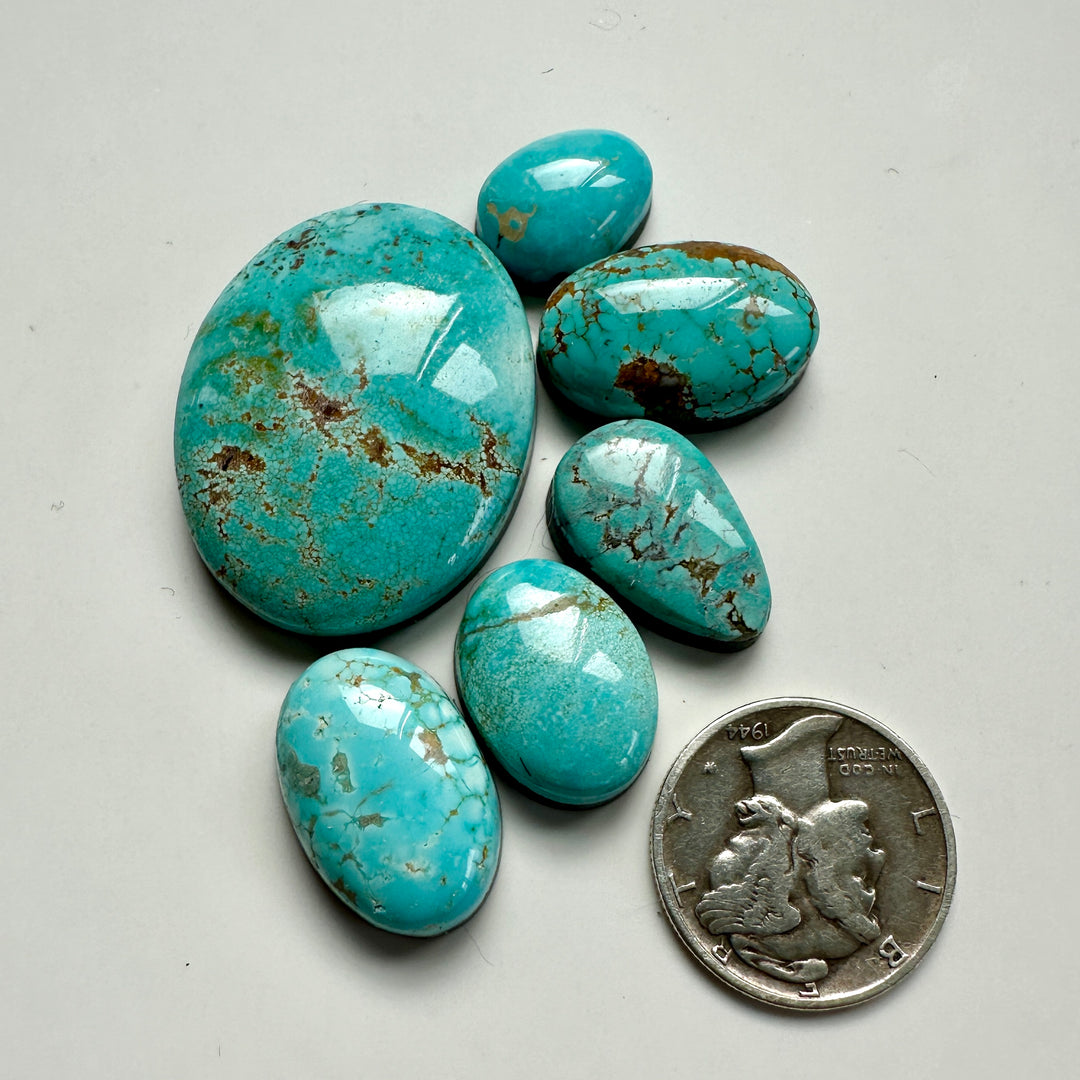 Natural #8 Turquoise Collection 73 carats