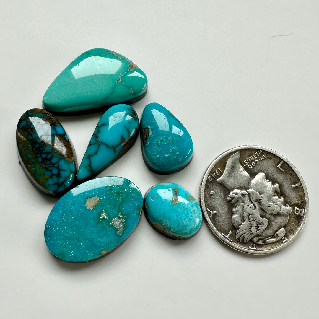 Mixed Turquoise Littles 26.5 carats