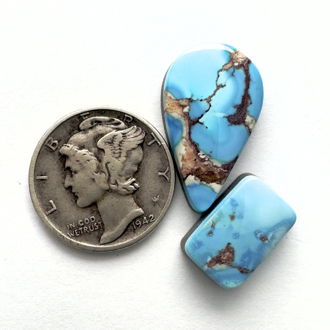 Natural lavender turquoise 12.1 carats