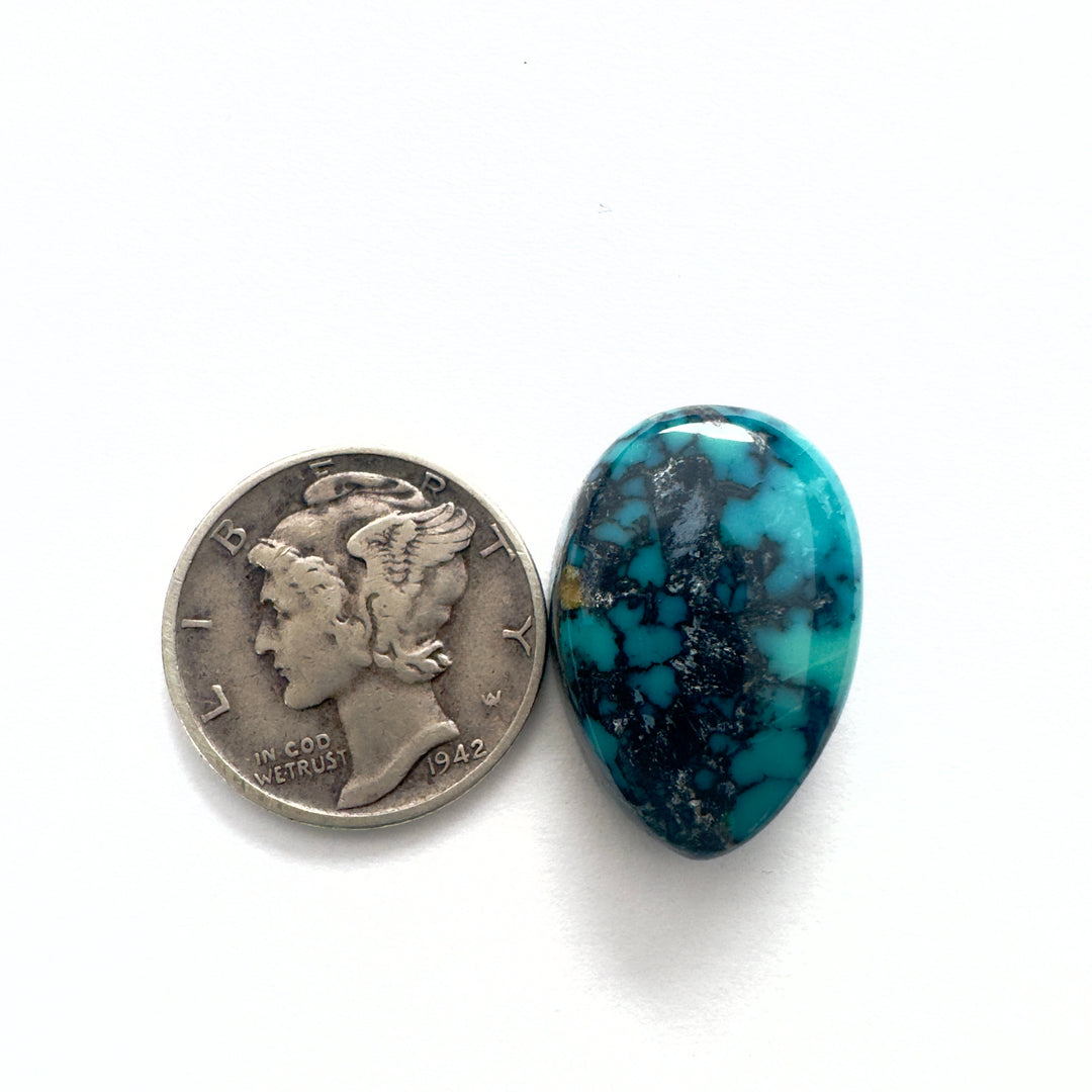 Natural cloud mountain turquoise 15.5 carats