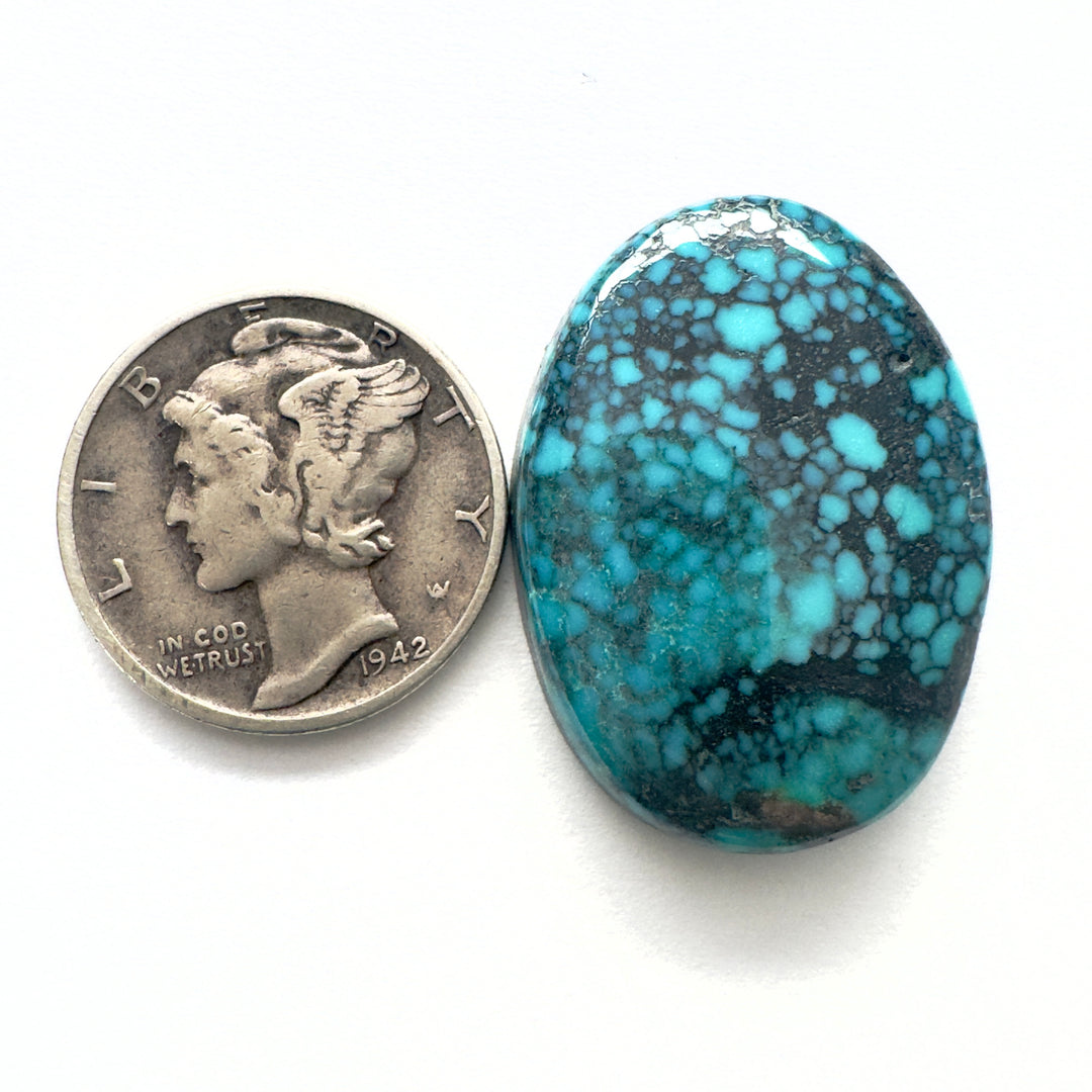 Natural cloud mountain turquoise 20.3 carats 