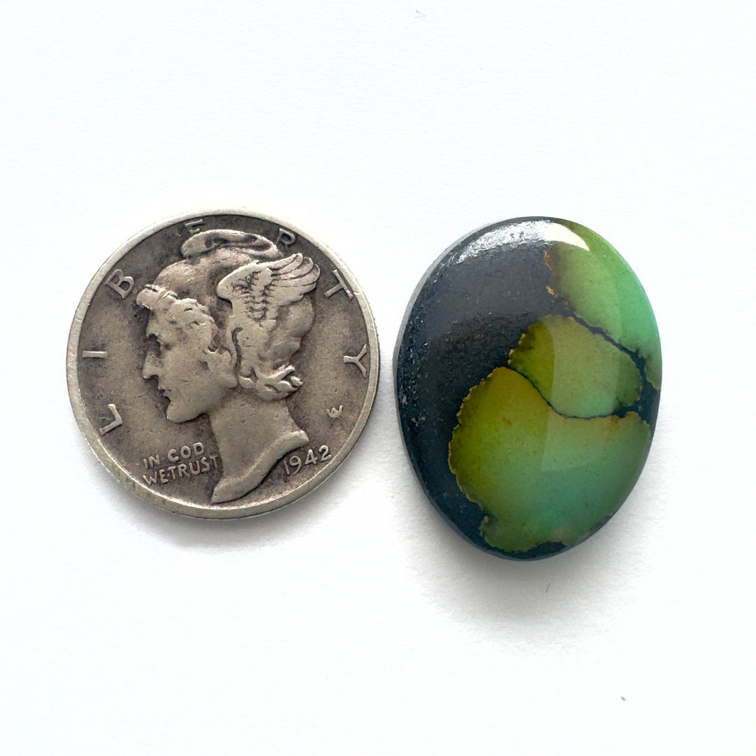 Natural cloud mountain turquoise 10.6 carats