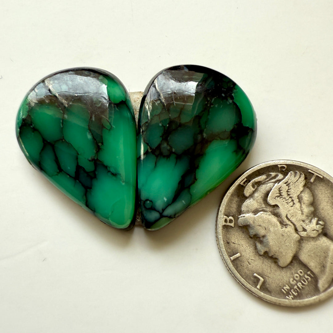 Black bridge variscite 21.65 carats