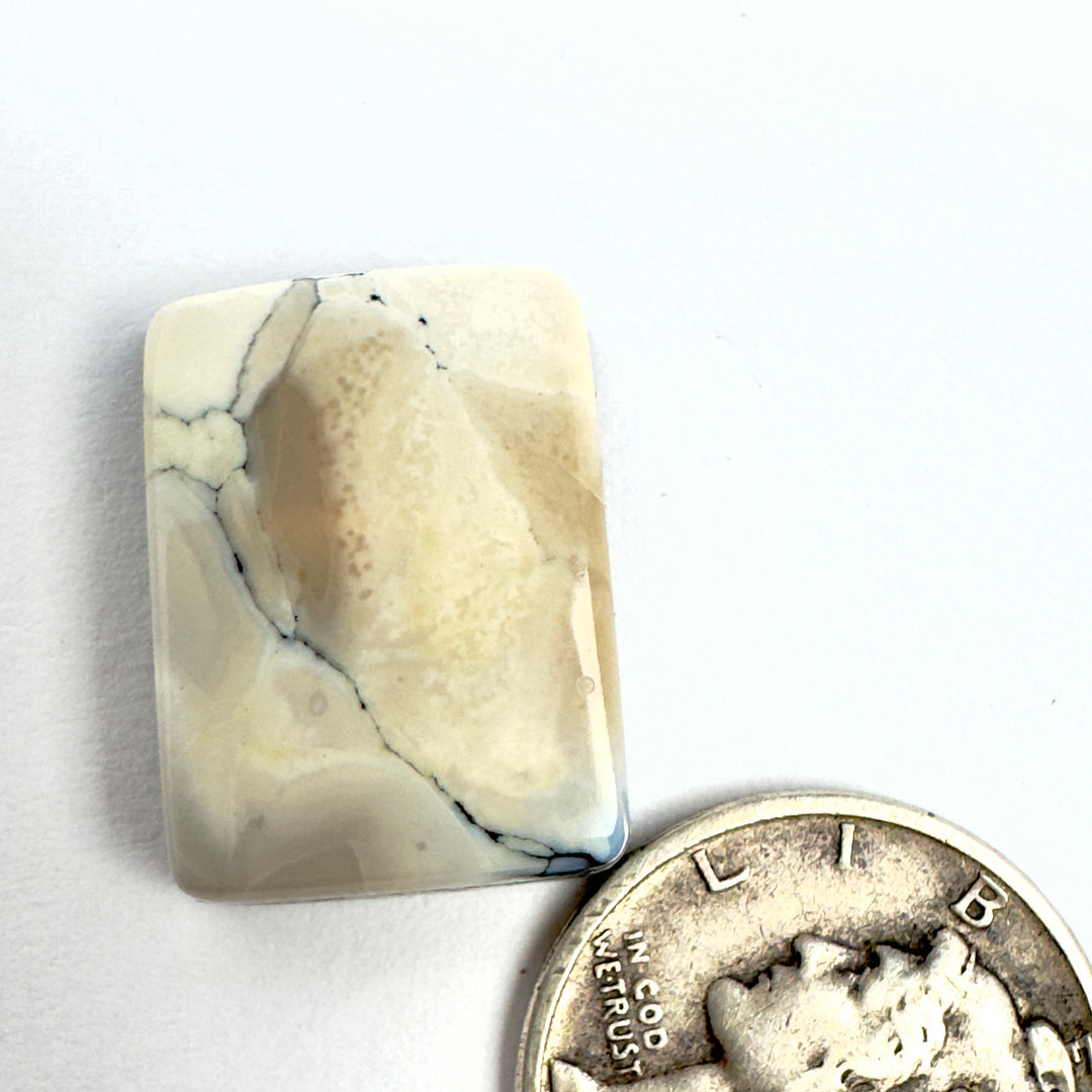 Natural White River Turquoise 12.95 carats