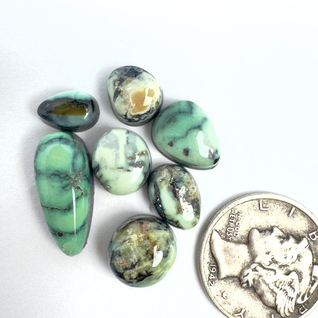 Natural New Lander Variscite cabochons 15 carats
