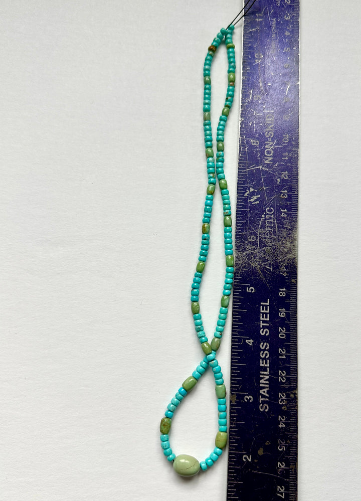 Carico Lake Turquoise Bead Strand 18"