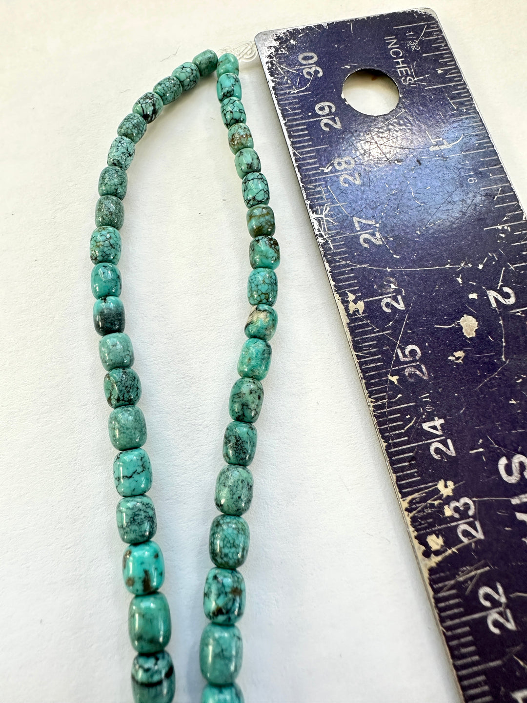 Natural Cloud Mountain Turquoise Bead Strand