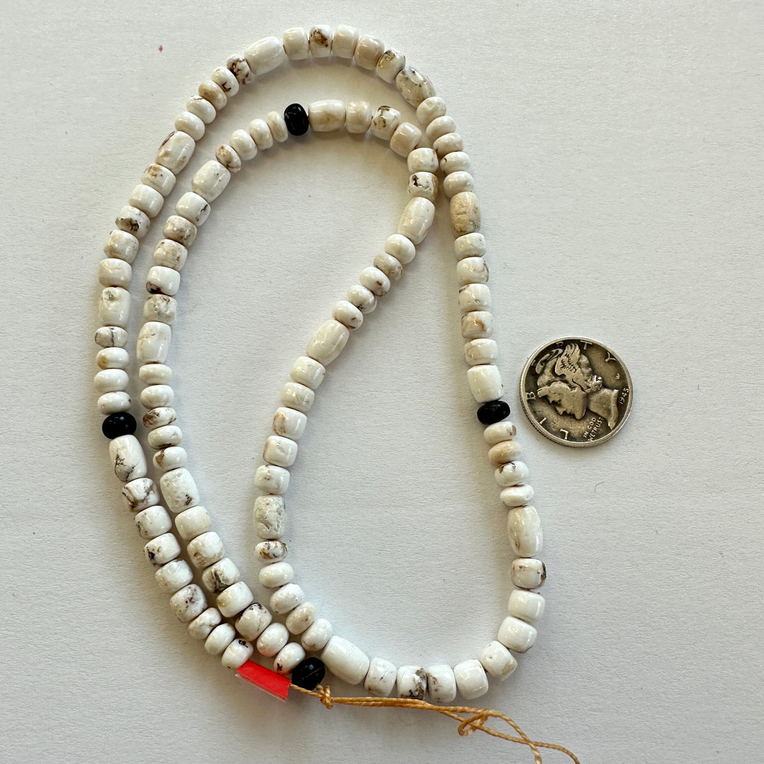 Natural White Buffalo Bead Strand