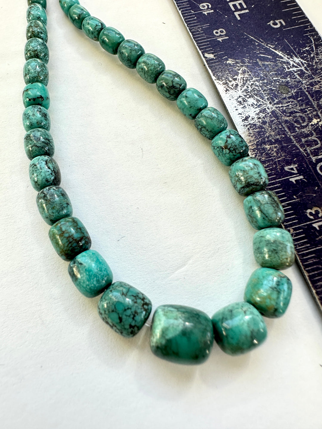 Natural Cloud Mountain Turquoise Bead Strand