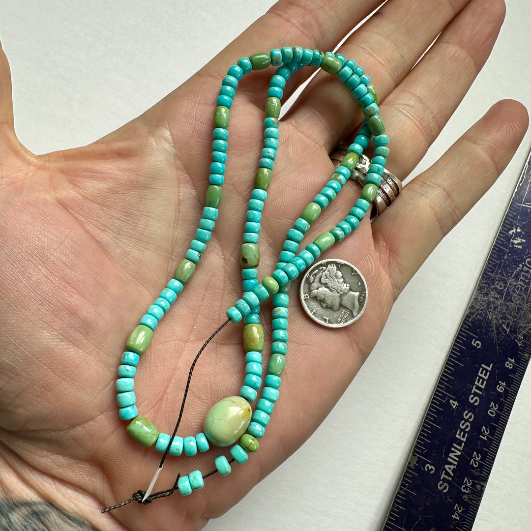 Carico Lake Turquoise Bead Strand 18"