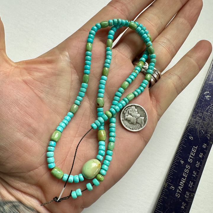 Carico Lake Turquoise Bead Strand 18"