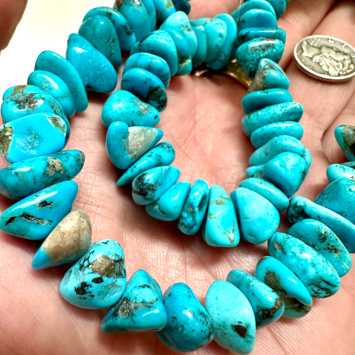 Kingman Turquoise Bead Strand >300 Carats per strand