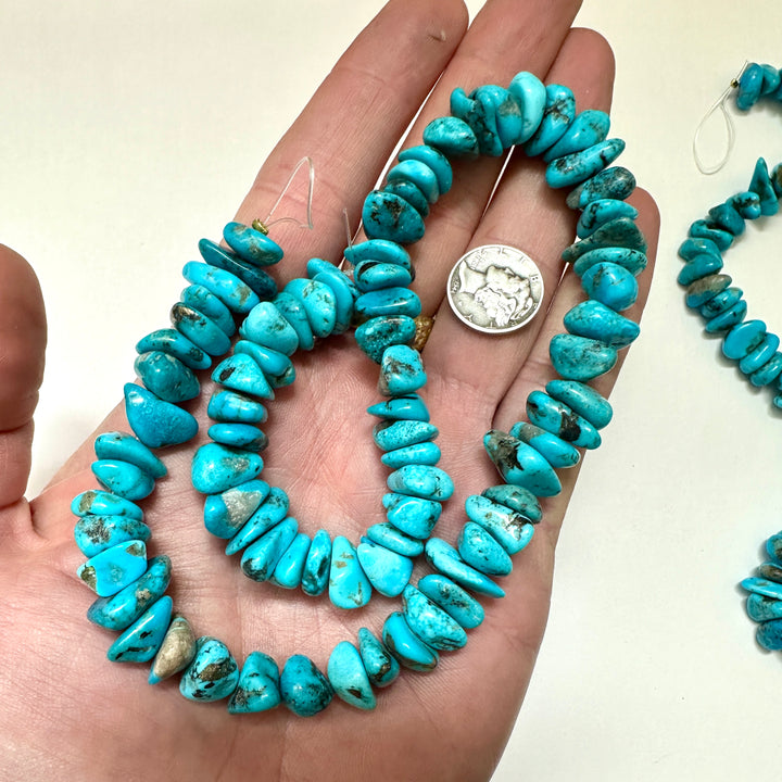 Kingman Turquoise Bead Strand >300 Carats per strand