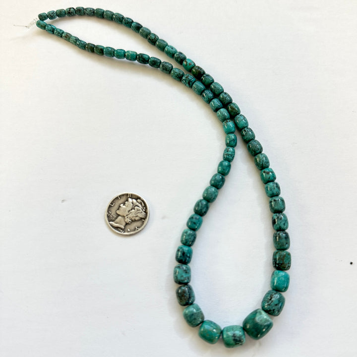 Natural Cloud Mountain Turquoise Bead Strand