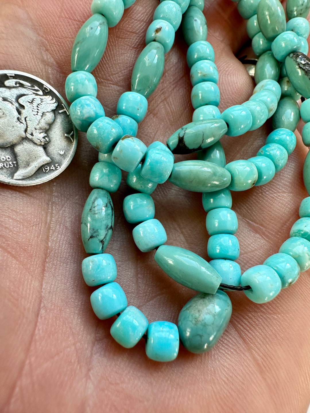 NaturalTurquoise Bead Strand