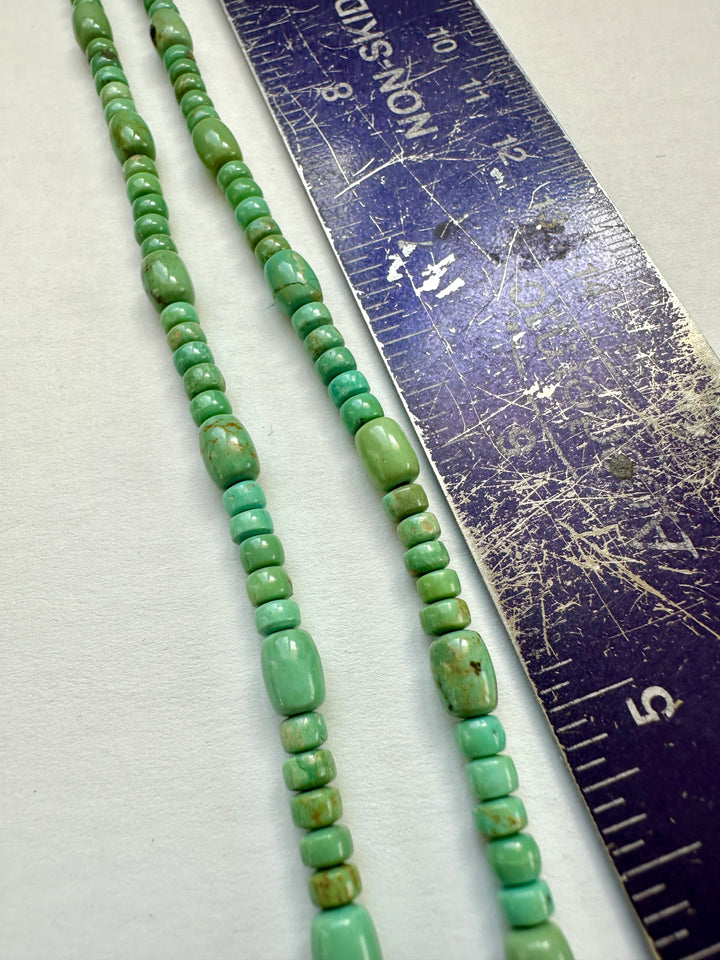 Fox Turquoise Bead Strand Stunning 18"