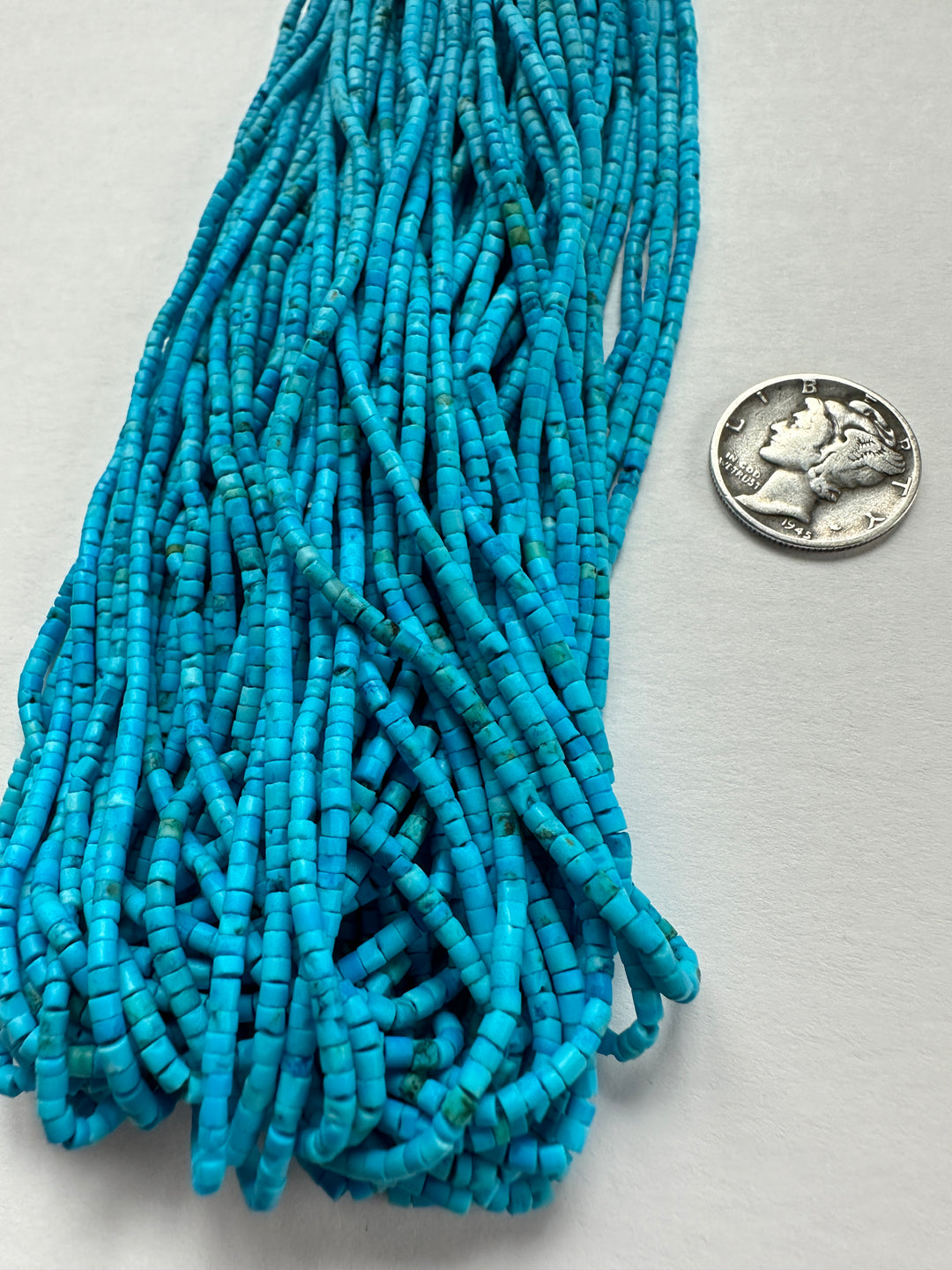 Tiny Turquoise Bead Strands