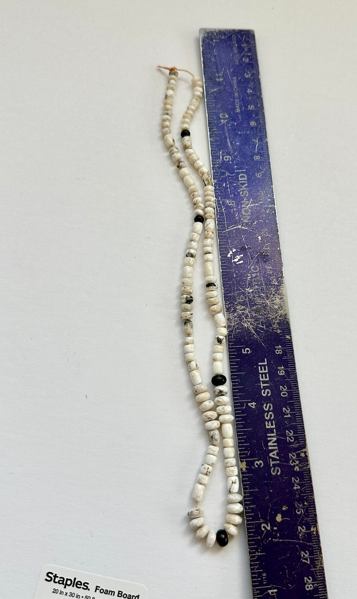 White Buffalo Bead Strand 18"