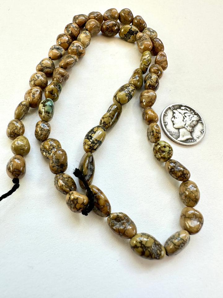 Natural Damele Turquoise Bead Strand