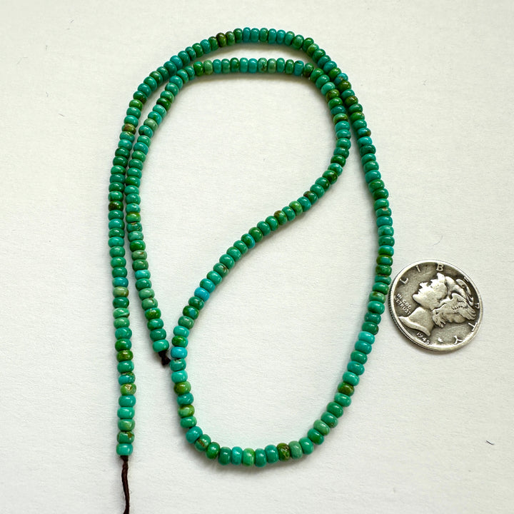 Emerald Valley Turquoise 3mm Bead Strand