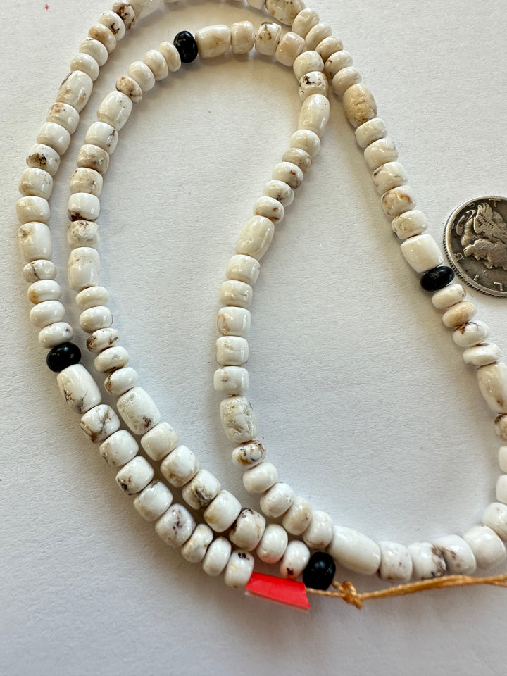 Natural White Buffalo Bead Strand