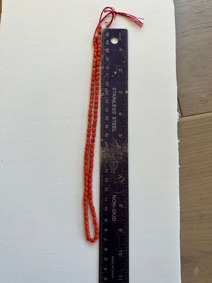 Natural Mediterranean Coral Bead Strand
