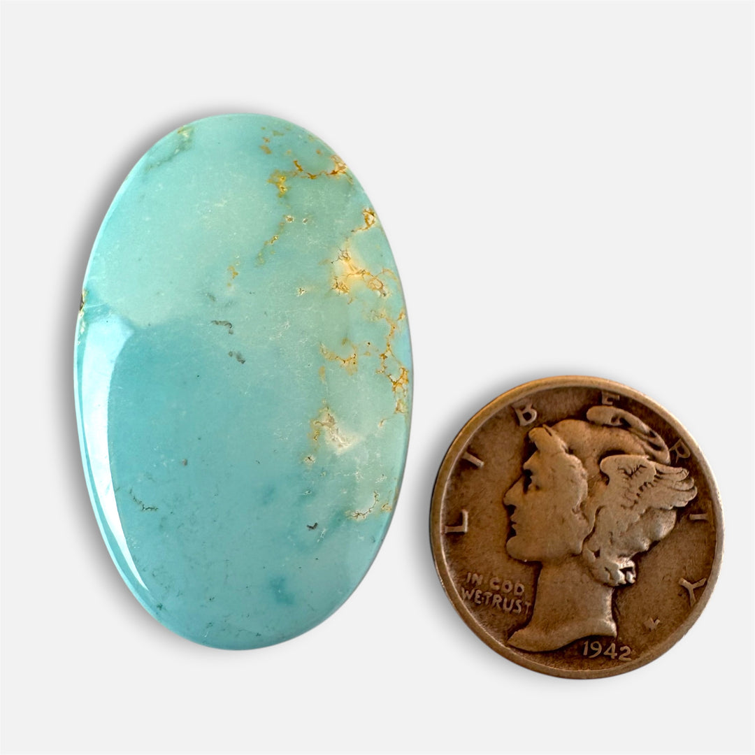 Natural Blue Moon turquoise 35.35 carats