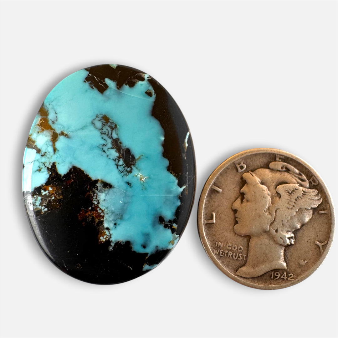 Natural Blue Moon turquoise 28.85 carats