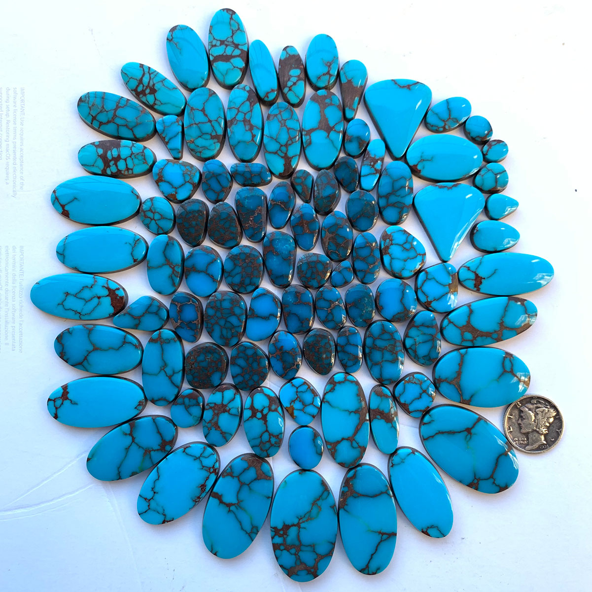 natural turquoise cabochons