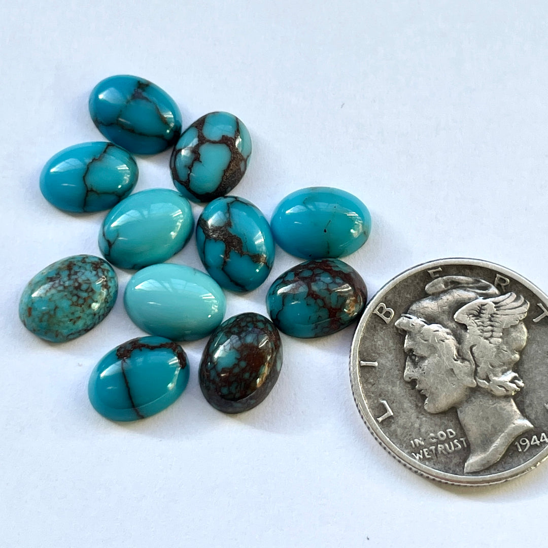 Egyptian Turquoise • 6x8 mm ovals