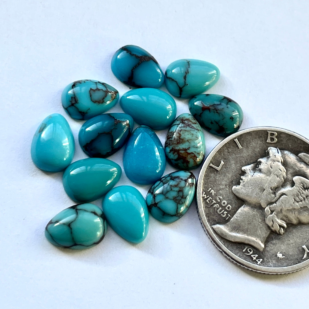 Egyptian Turquoise • 5x7 mm teardrops